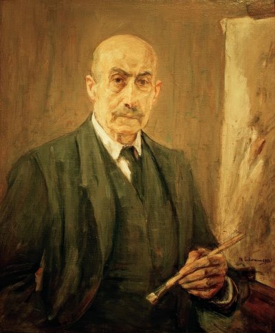 Autoritratto in abito accanto al cavalletto da Max Liebermann